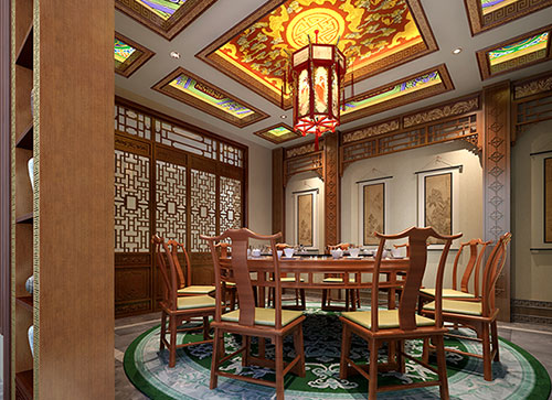 广元中式古典风格家居装修设计效果图